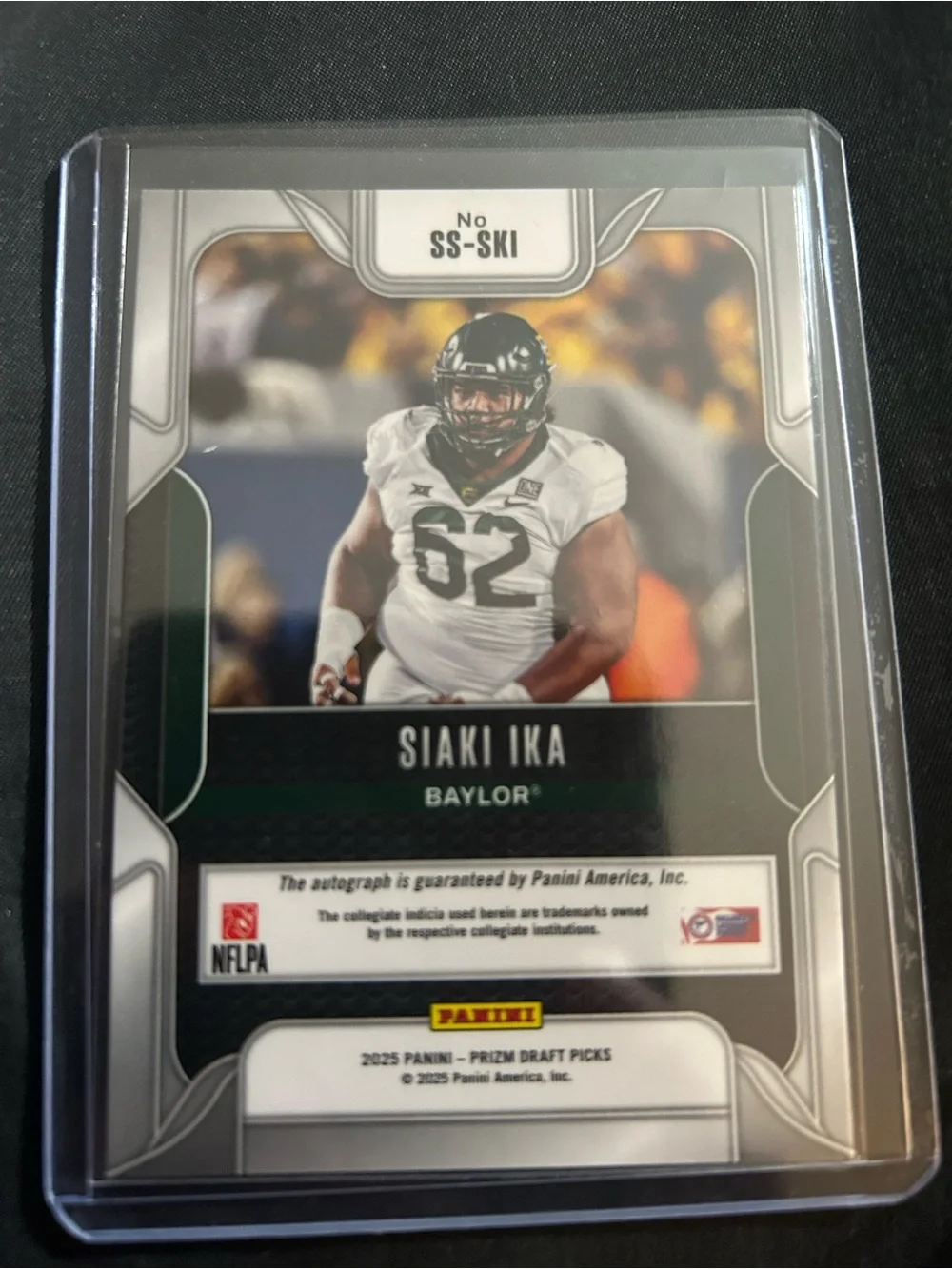 Signed Sensational Signatures Football Card - Siaki Ika (Green)